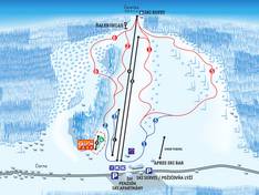 Plan des pistes Makov
