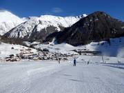 Zone pour débutants au téléski du village à Kals