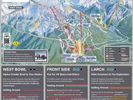 Plan des pistes Lake Louise