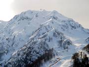 Ce n'est qu'à y regarder de plus près que la Rosaspitze révèle sa nature de montagne de ski.