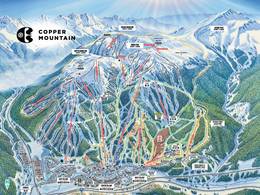 Plan des pistes Copper Mountain