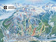Plan des pistes Copper Mountain