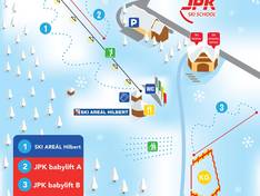 Plan des pistes Hilbert (Hřebínek)