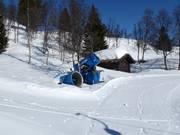 Canons à neige performants dans le domaine skiable de Geilo