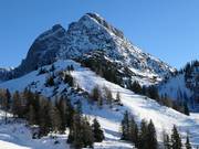 Vue sur l’itinéraire de ski Schwarzreiter