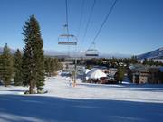 Descente facile vers l’Eagle Lodge