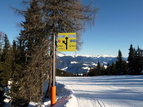 Val Badia (Gadertal): indications de directions sur les domaines skiables – Indications de directions Plan de Corones (Kronplatz)