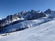Vue sur le domaine skiable Axamer Lizum