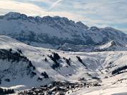 Vue sur le domaine skiable Les Portes du Soleil