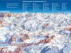 Plan des pistes Catinaccio/Ciampedie – Vigo di Fassa/Pera di Fassa