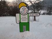 Panneau d'information pour les remontées mécaniques