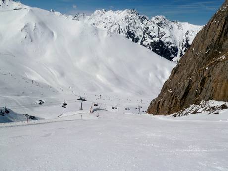 Domaines skiables pour skieurs confirmés et freeriders Paznauntal (vallée de Paznaun) – Skieurs confirmés, freeriders Ischgl/Samnaun – Silvretta Arena