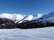 Vue depuis la piste Goldsee vers le Tscheyeck