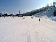 Piste d'entraînement dans la vallée au pied de la Kaiserburg