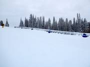 Piste d'entraînement avec tapis roulant à la station supérieure