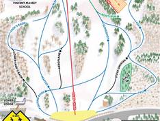 Plan des pistes Laurentian Ski Hill – North Bay
