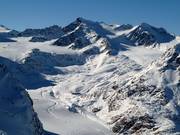 Vue sur le glacier de Pitztal depuis le Tiefenbachferner