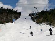 Descente difficile sur le versant sud