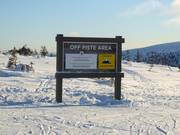 Accès à la zone freeride à Tandådalen