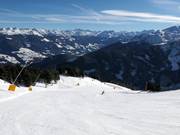 Descente Geols avec vue sur la vallée du Zillertal