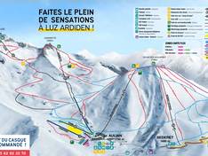 Plan des pistes Luz Ardiden