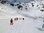 Pistes faciles à la station intermédiaire