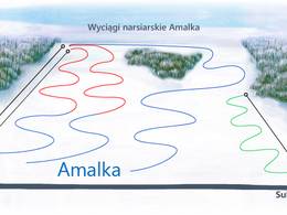 Plan des pistes Amalka (Sulęczyno)