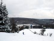 La variante non damée à gauche du télésiège