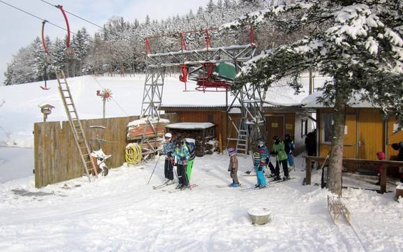 La plus haute gare aval dans l' arrondissement de Rottal-Inn – domaine skiable Schlossberglift – Wurmannsquick