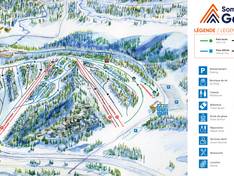 Plan des pistes Sommet Gabriel