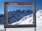 Magnifique panorama au Golmer Joch avec vue sur Drei Türme et Drusenfluh