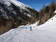 Descente jusqu’à la vallée vers Pill (Untergurgl)