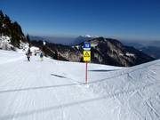 Balisage des pistes dans le domaine skiable Garmisch-Classic