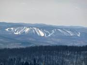 Vue sur le domaine skiable Mont Blanc