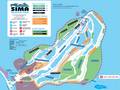 Plan des pistes Mount Sima