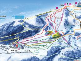 Plan des pistes Réallon