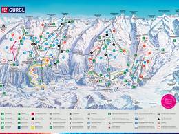 Plan des pistes Gurgl – Obergurgl-Hochgurgl