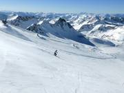 Piste rouge au Gletscher Jet