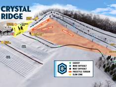 Plan des pistes Crystal Ridge