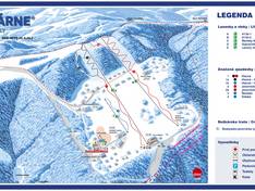 Plan des pistes Kasárne Javorníky – Makov