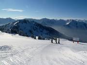 La journée de ski commence au Nob