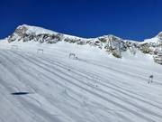 Des pistes de glacier parfaitement préparées