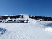 Vue depuis Stötentorget sur le domaine skiable