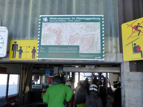 Préalpes appenzelloises et saint-galloises: Domaines skiables respectueux de l'environnement – Respect de l'environnement Wildhaus – Gamserrugg (Toggenburg)