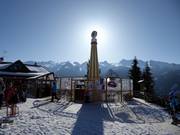 Bar à parasols à la station de vallée Castelir (Bellamonte)