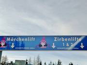 Signalisation vers les remontées mécaniques