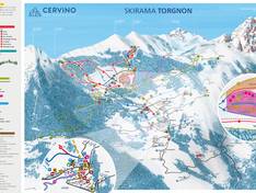 Plan des pistes Torgnon