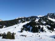 Vue sur le domaine skiable Mellau