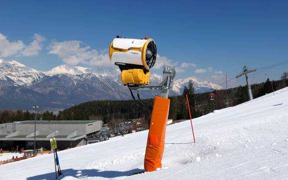 Fiabilité de l'enneigement Innsbruck (ville) – Fiabilité de l'enneigement Patscherkofel – Innsbruck-Igls