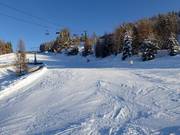 Piste à la station intermédiaire Planai